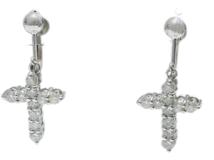 JEWELRY ノンブランドジュエリー　イヤリング　PT900　ダイヤモンド　D0.50ct　約4g　2143700208395　【208】