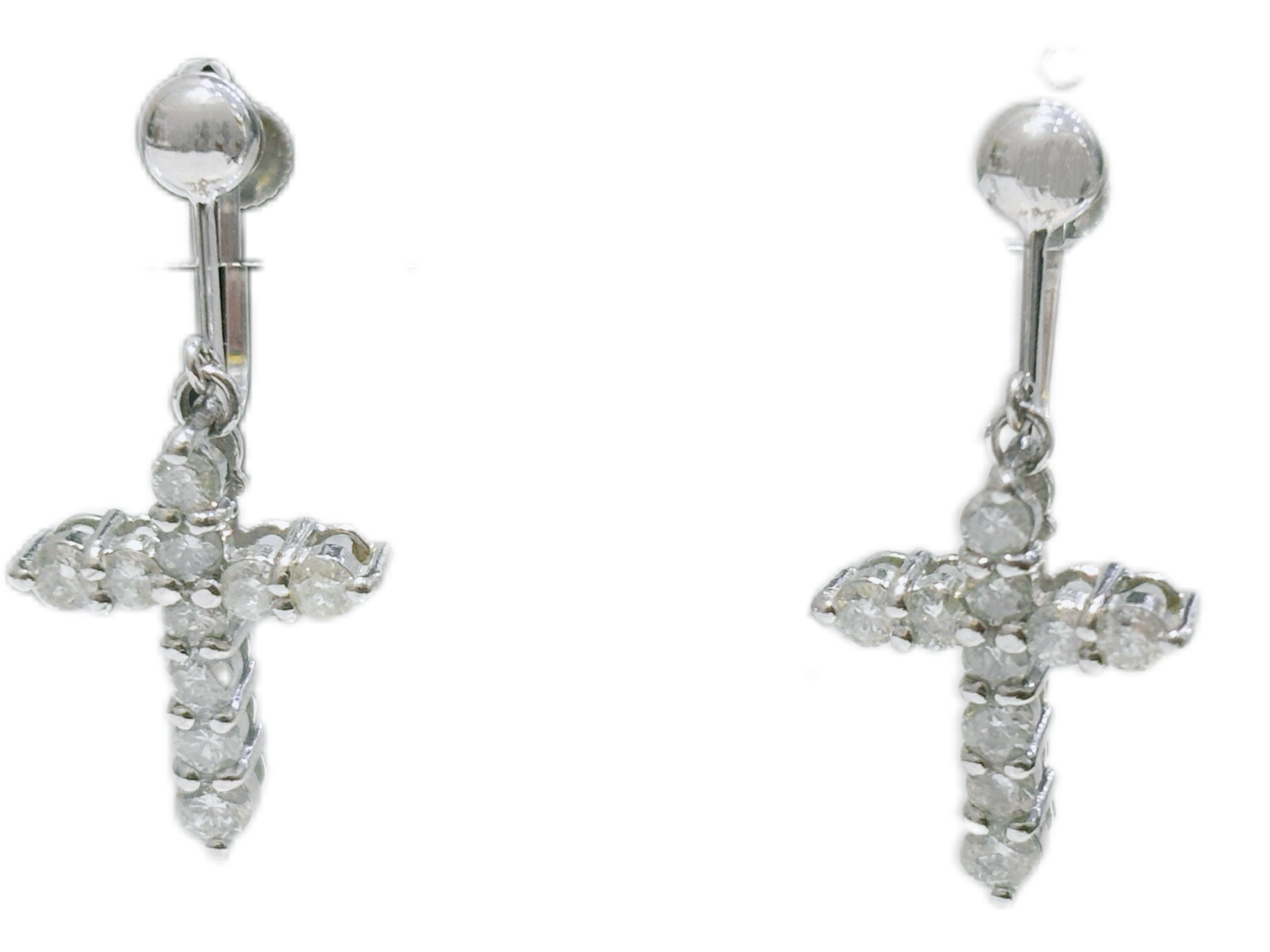 JEWELRY ノンブランドジュエリー イヤリング PT900 ダイヤモンド D0  