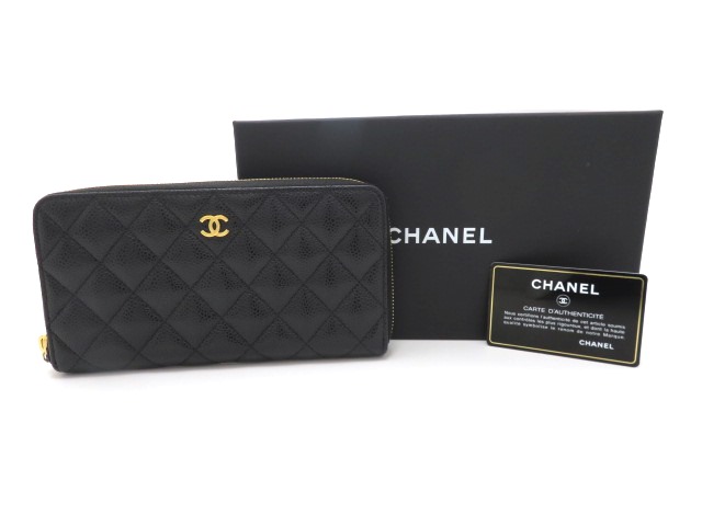 CHANEL シャネル 財布 クラシック ロングジップウォレット ラウンド長