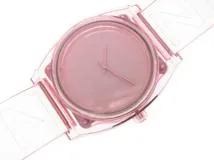 NIXON　ニクソン　タイムテラーP　ステンレス/シリコン　A1193146　クォーツ　ピンク文字盤　レディース腕時計【431】2148103684869