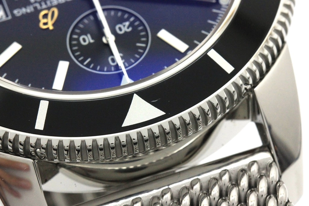 BREITLING ブライトリング 腕時計 2013年正規品 スーパーオーシャン ヘリテージ クロノグラフ A13320/A272B08OCA スティール ブラック文字盤 自動巻き【472】SJ