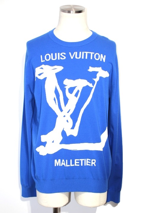 LOUIS VUITTON 1A7QU8 LV Scribble Intarsia Crewneck Sweater long sleeve  RM201