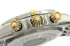BREITLING ブライトリング 腕時計 クロノマット エボリューション B13356/B156C46PA K18イエローゴールド/スティール ブルー文字盤 自動巻き【472】SJ