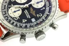 BREITLING ブライトリング 腕時計 2000年並行品 オールドナビタイマー A13322/A142B02LBA スティール/ラバー ブラック文字盤 自動巻き【472】SJ