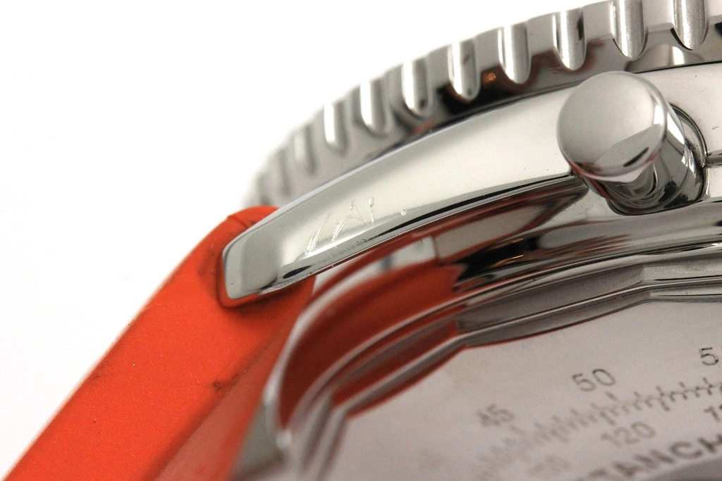 BREITLING ブライトリング 腕時計 2000年並行品 オールドナビタイマー A13322/A142B02LBA スティール/ラバー ブラック文字盤 自動巻き【472】SJ