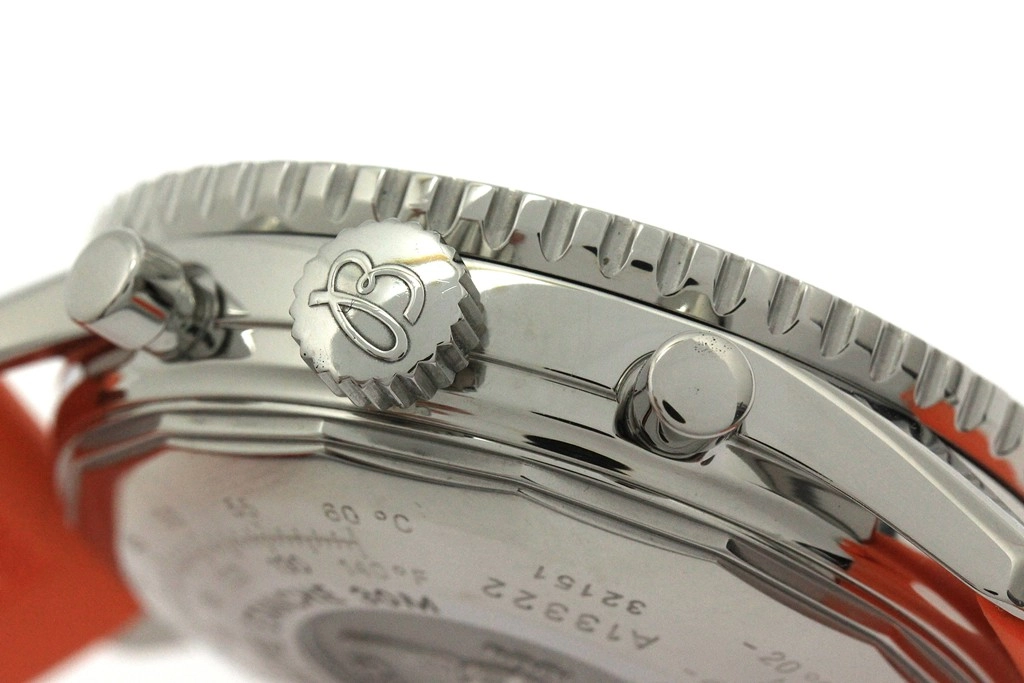 BREITLING ブライトリング 腕時計 2000年並行品 オールドナビタイマー A13322/A142B02LBA スティール/ラバー ブラック文字盤 自動巻き【472】SJ