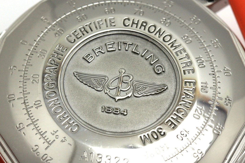 BREITLING ブライトリング 腕時計 2000年並行品 オールドナビタイマー A13322/A142B02LBA スティール/ラバー ブラック文字盤 自動巻き【472】SJ