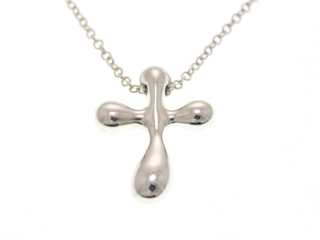 TIFFANY&CO ティファニー スモールクロス ネックレス 925 (シルバー