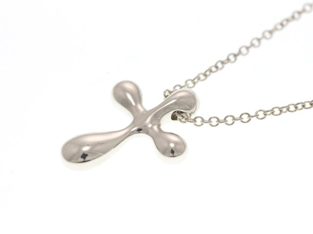 TIFFANY&CO ティファニー スモールクロス ネックレス 925 (シルバー