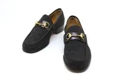 GUCCI グッチ ビットローファー 24.5㎝ ブラック ホースビット