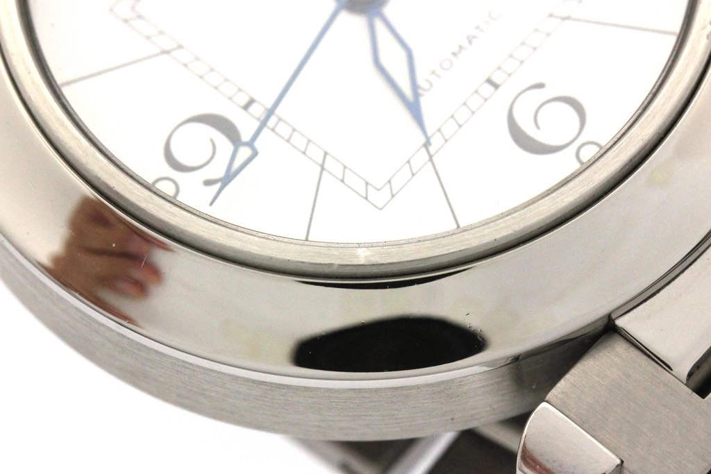 Cartier カルティエ 腕時計 2006年正規品 パシャC W31074M7 ステンレススティール ホワイト文字盤 自動巻き 【472】SJ