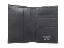 VALENTINO バレンチノ VLTN TIMES カードホルダー ブラック カーフ ストア限定【472】