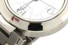 Cartier カルティエ 腕時計 2006年正規品 パシャC W31074M7 ステンレススティール ホワイト文字盤 自動巻き 【472】SJ
