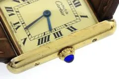 Cartier カルティエ 腕時計 マストタンクLM W1002754 シルバー925/GP/アリゲーターベルト クォーツ【472】SJ