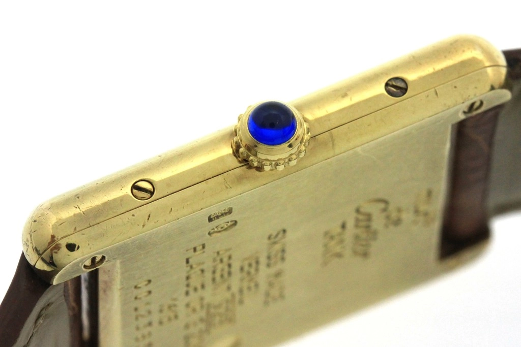 Cartier カルティエ 腕時計 マストタンクLM W1002754 シルバー925/GP/アリゲーターベルト クォーツ【472】SJ