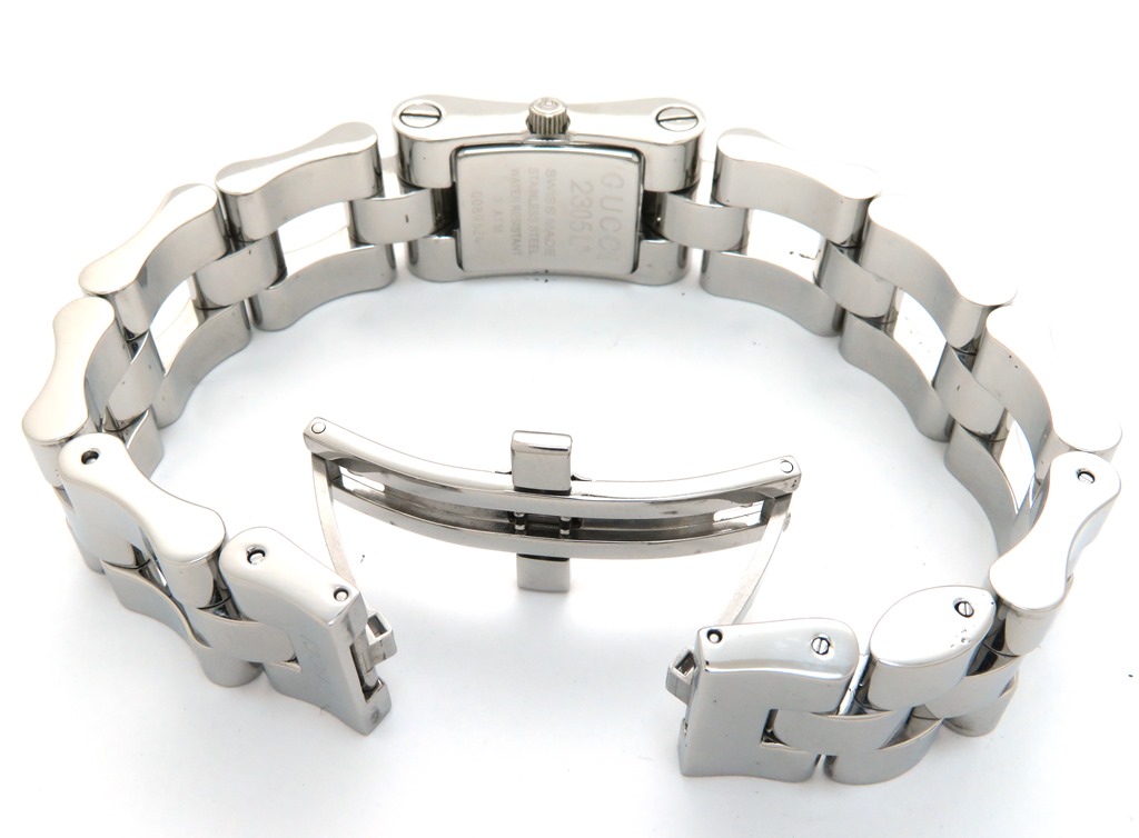 ☆仕上済☆ グッチ 2305L レディース腕時計 クォーツ 黒文字盤