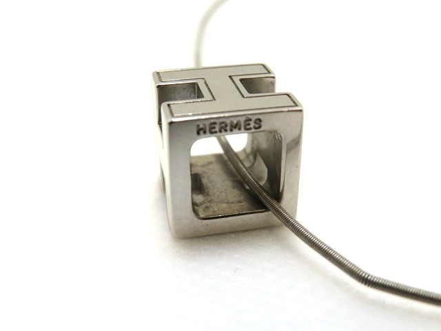 HERMES エルメス ガージュドアッシュ ネックレス Hキューブ