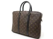 LOUIS VUITTON　ルイ・ヴィトン　ポルトドキュマン　ヴォワヤージュ　モノグラム・マカサー　M52005　2148103843303　【中古】【大黒屋】【200】