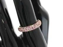 JEWELRY ノンブランドジュエリー 指輪 リング K18 ピンクゴールド ピンクサファイア ダイヤモンド 4.3g 12号【473】