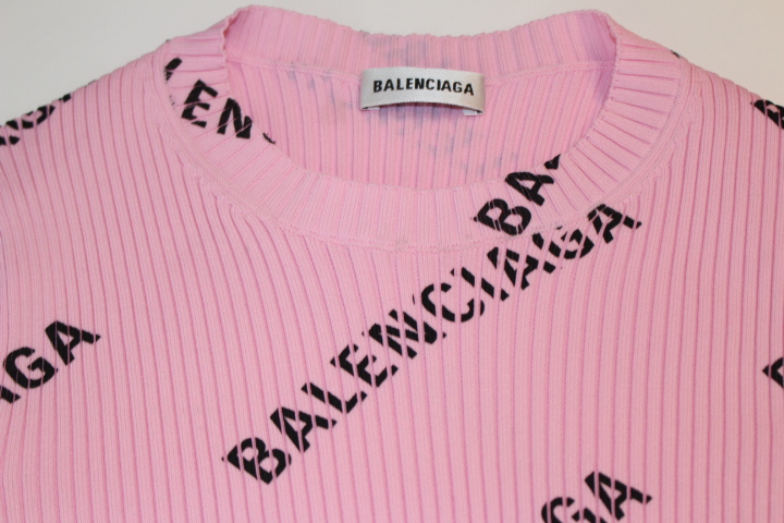 BALENCIAGA - 正規品 BALENCIAGA バレンシアガ ニット ピンク XS