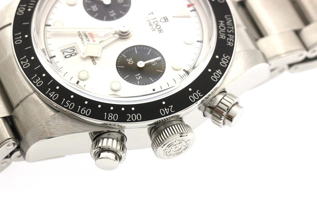 TUDOR チューダー 腕時計 2024年正規品 ブラックベイ クロノM79360N-0002 ホワイト/ブラック文字盤 スティール 自動巻き【472】SJ