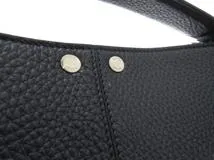 FENDI フェンディ ピーカブー アイシーユー トートバッグ ショルダーバッグ レザー ネイビー【473】