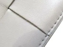 BOTTEGA VENETA ボッテガ・ヴェネタ カセット フラグメントケース グレー/ライトブルー レザー 765460【430】2120000320507