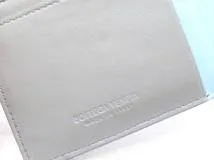 BOTTEGA VENETA ボッテガ・ヴェネタ カセット フラグメントケース グレー/ライトブルー レザー 765460【430】2120000320507