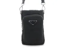 PRADA プラダ Re-Nylon スマートフォンケース ブラック ナイロン