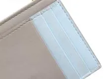 BOTTEGA VENETA ボッテガ・ヴェネタ カセット フラグメントケース グレー/ライトブルー レザー 765460【430】2120000320507