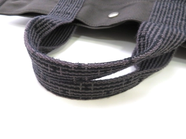 HERMES エルメス エールライントートMM トートバッグ キャンバス グレー【473】