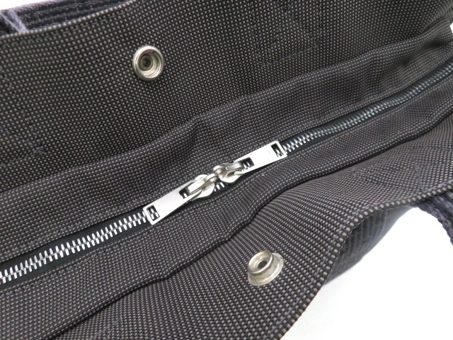HERMES エルメス エールライントートMM トートバッグ キャンバス グレー【473】