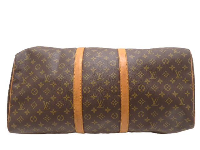 【鑑定済】ルイヴィトン モノグラム キーポル 55 ボストンバッグ ブラウン LOUIS VUITTON ルイヴィトン モノグラム キーポル55 ボストン