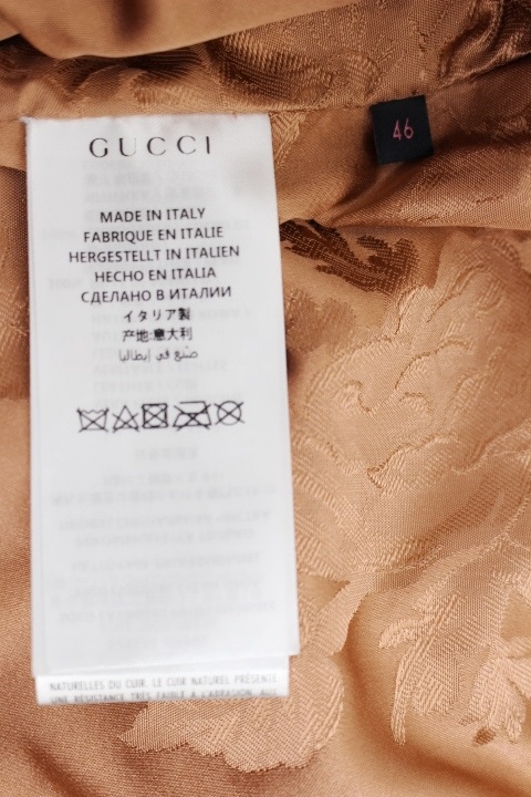 GUCCI グッチ 衣類 ブルゾン レザージャケット メンズ46 GUCCI グッチ 衣類 ブルゾン レザージャケット メンズ46