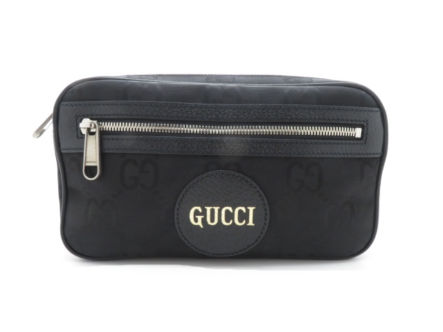 ✨極美品✨GUCCI コインケース　オフザグリッド　GG柄　ナイロン　レザー　黒 vectorpremium_019-202503130348
