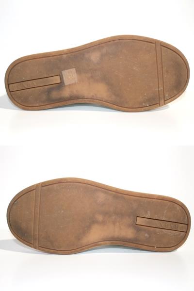 PRADA プラダ スニーカー メンズ8 約27cm ホワイト レザー