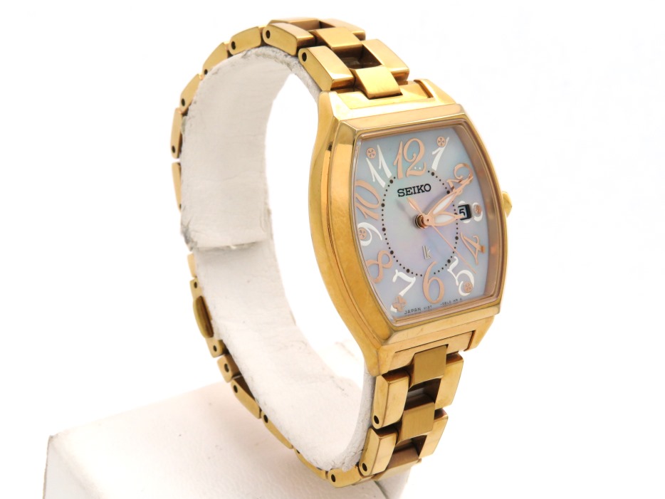 SEIKO セイコー ルキア V137-OCEO ホワイトシェル文字盤 GP/SS