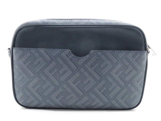 FENDI フェンディ ショルダーバッグ ブルー レザー 7M0286