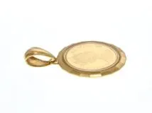 JEWELRY ノンブランド コイン ペンダントトップ 1/25oz ガラス付 K18 K24 4.2g【473】