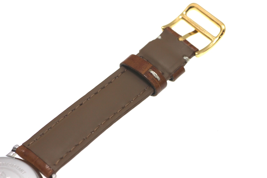 HERMES エルメス 腕時計 セリエ 32mm SE4.220 ステンレス/ゴールドメッキ 社外品革ベルト ホワイト/ゴールド文字盤 クォーツ【472 】SJ の購入なら「質」の大黒屋（公式）