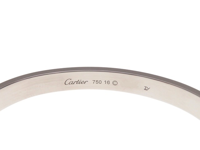 Cartier カルティエ ラブブレス WG 16号 B6035400 ブレスレット【431】