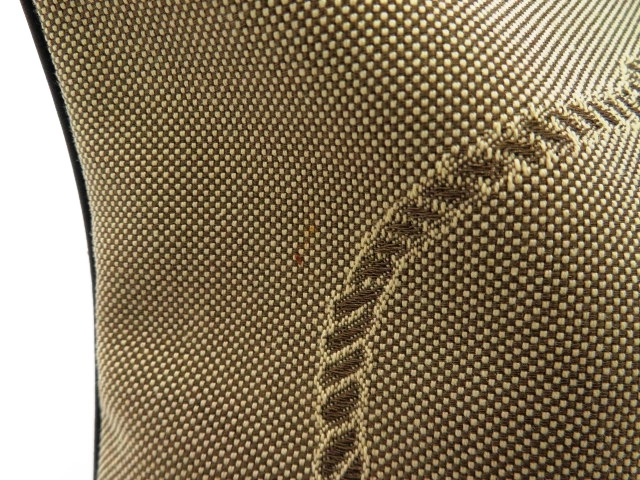 PRADA プラダ ロゴジャガード ショルダーバッグ ベージュ ブラック キャンバス レザー【473】