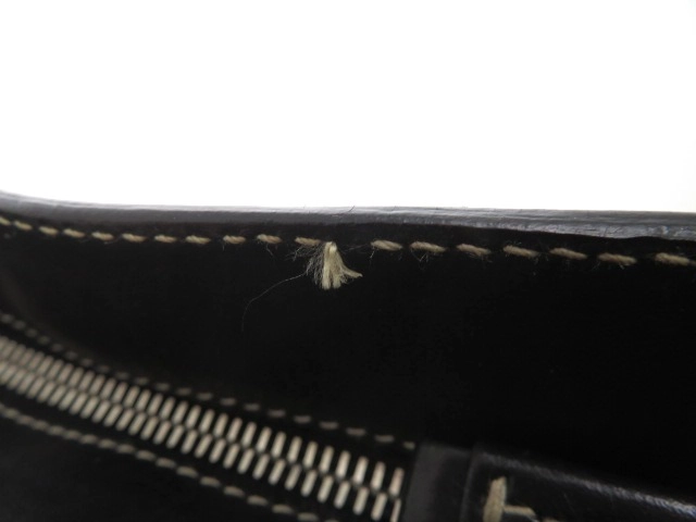 PRADA プラダ ロゴジャガード ショルダーバッグ ベージュ ブラック キャンバス レザー【473】