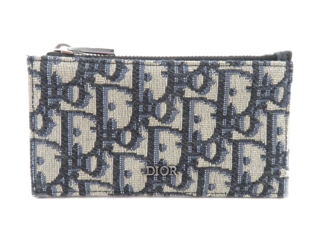 ディオール Dior 小銭入れ オブリーク ジップ カードホルダー