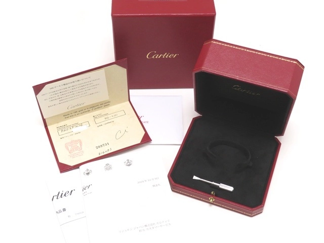 Cartier カルティエ ラブブレス WG 16号 B6035400 ブレスレット【431】
