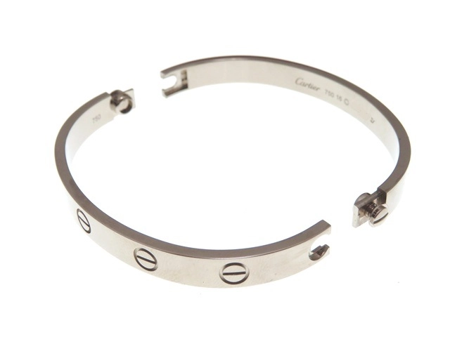 Cartier カルティエ ラブブレス WG 16号 B6035400 ブレスレット【431】