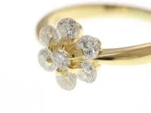 JEWELRY ノンブランド ジュエリー 指輪 リング K18 イエローゴールド ダイヤモンド 13.5号 3.8g【473】