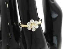 JEWELRY ノンブランド ジュエリー 指輪 リング K18 イエローゴールド ダイヤモンド 13.5号 3.8g【473】