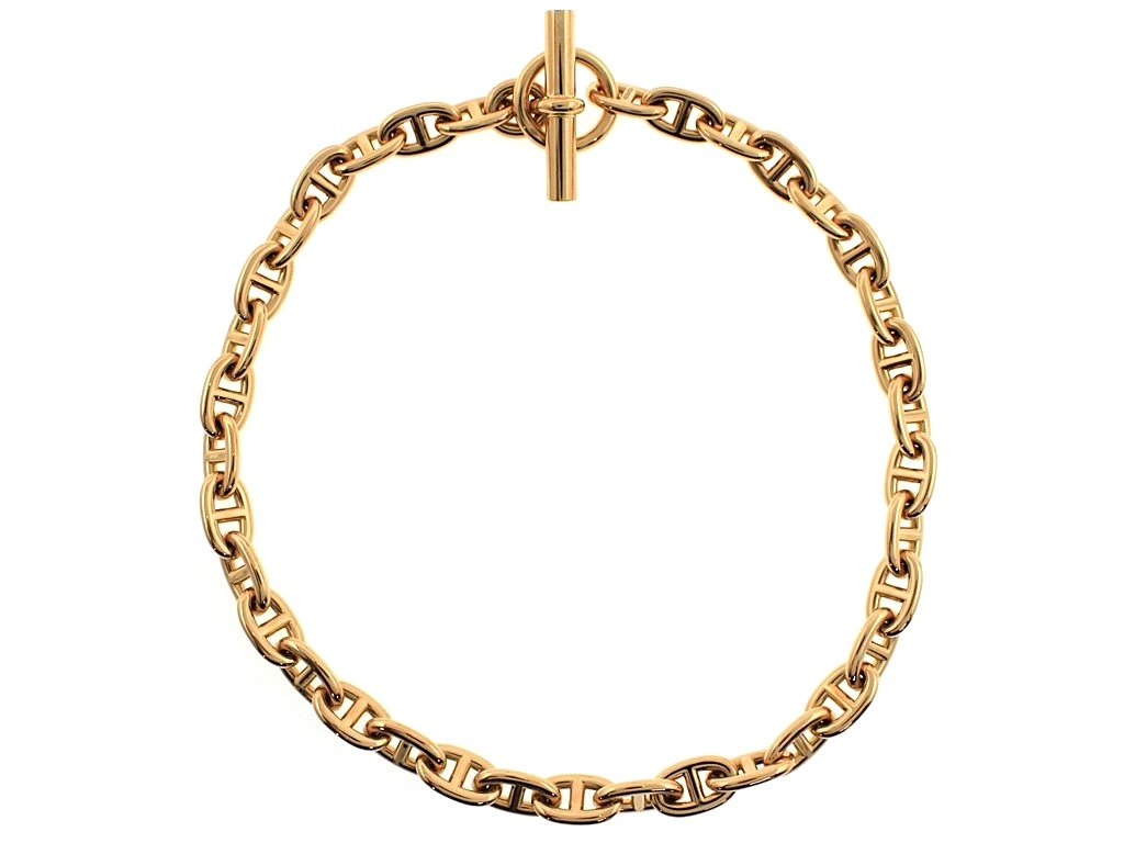 HERMES エルメス シェーヌダンクルMM ネックレス H217812B 00 K18