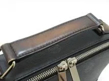 Berluti ベルルッティ クレスト テイクオフスモール ブラック PVC/レザー【430】2143000700773